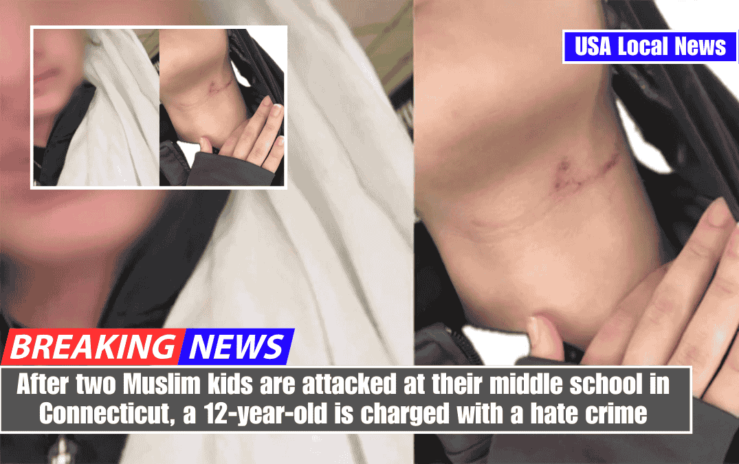 After two Muslim kids are attacked at their middle school in Connecticut, a 12-year-old is charged with a hate crime