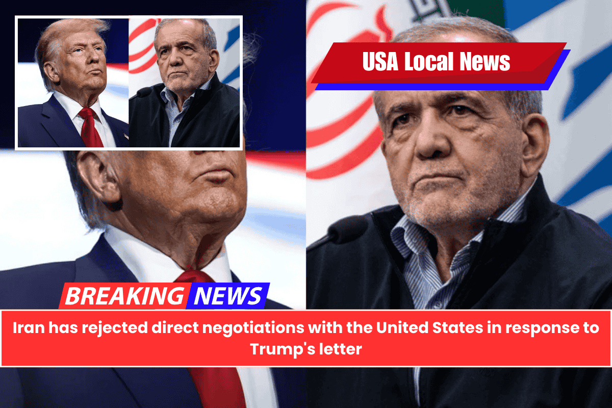 Iran has rejected direct negotiations with the United States in response to Trump's letter