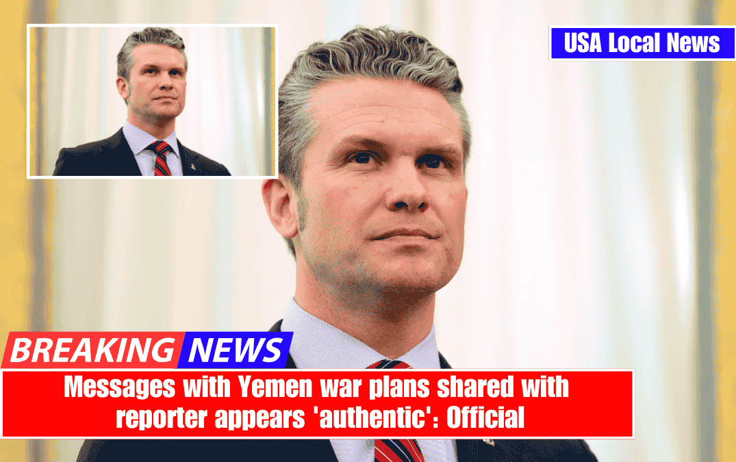 Messages with Yemen war plans shared with reporter appears 'authentic': Official
