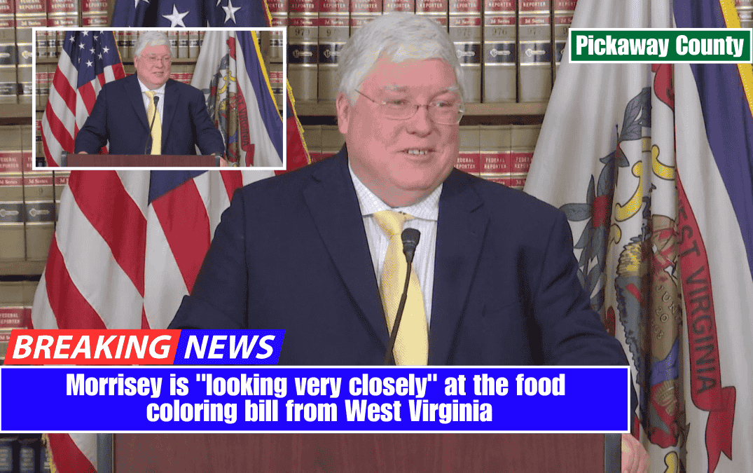 Morrisey is "looking very closely" at the food coloring bill from West Virginia