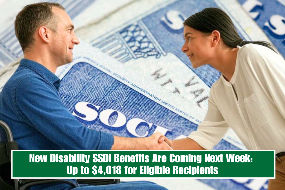 New Disability SSDI Benefits Are Coming Next Week: Up to $4,018 for Eligible Recipients