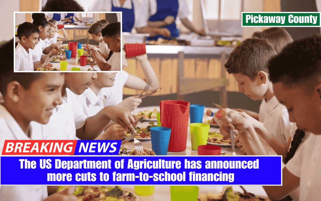 The US Department of Agriculture has announced more cuts to farm-to-school financing