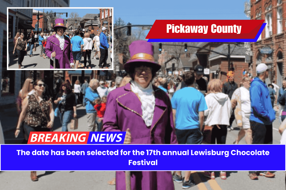 The date has been selected for the 17th annual Lewisburg Chocolate Festival