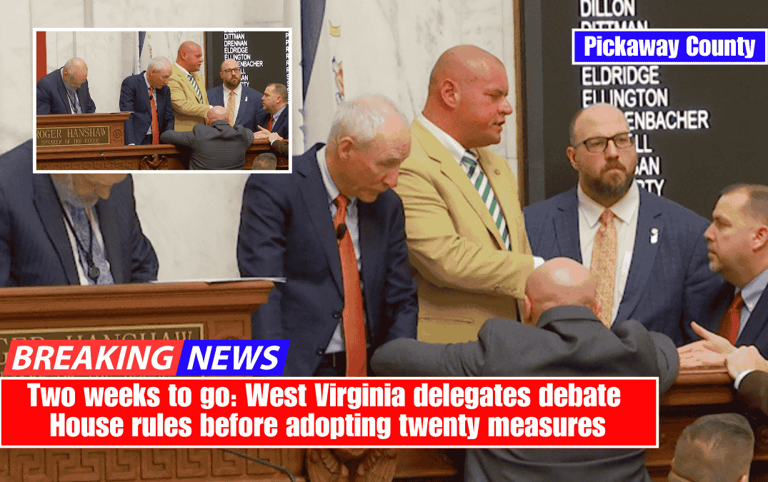 Two weeks to go: West Virginia delegates debate House rules before adopting twenty measures