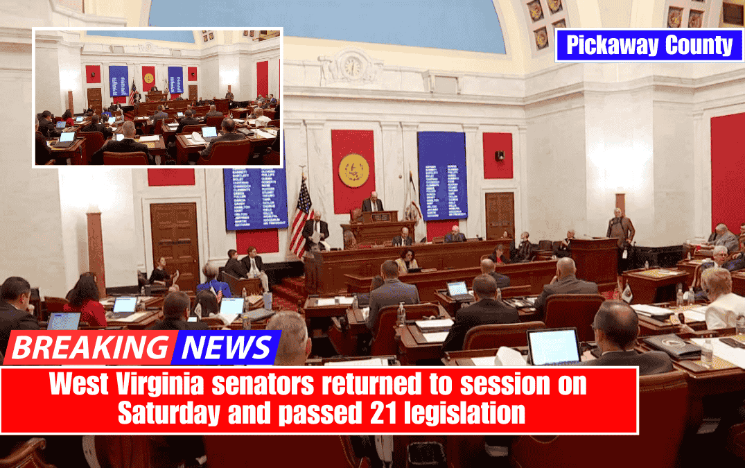 West Virginia senators returned to session on Saturday and passed 21 legislation