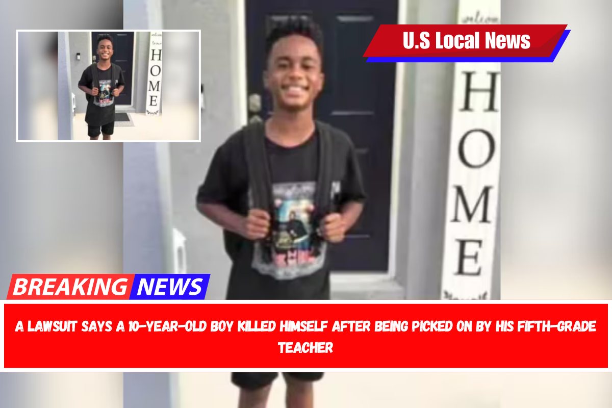 A lawsuit says a 10-year-old boy killed himself after being picked on by his fifth-grade teacher