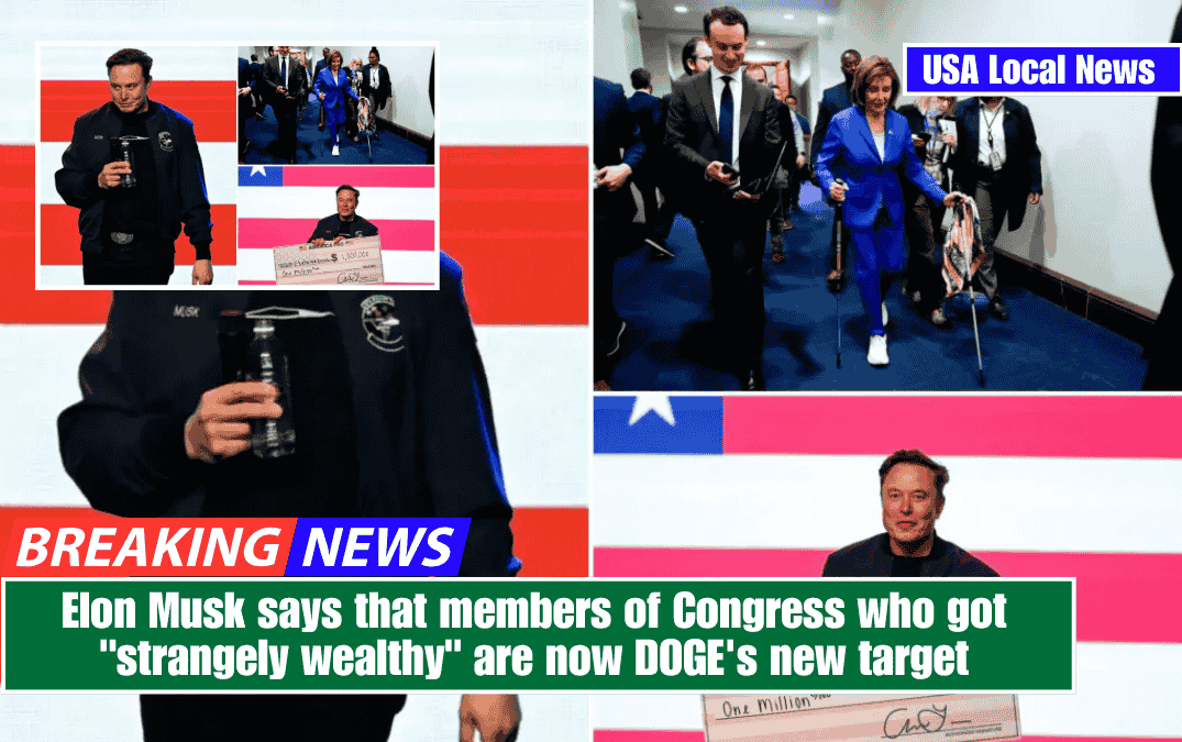 Elon Musk says that members of Congress who got "strangely wealthy" are now DOGE's new target