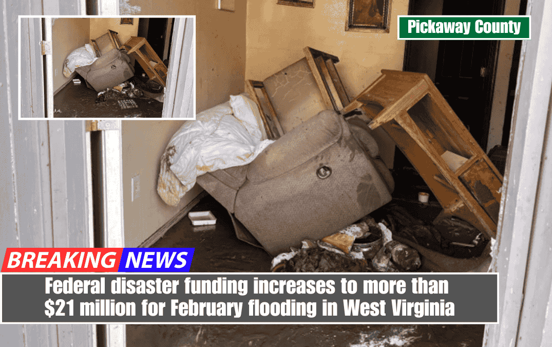 Federal disaster funding increases to more than $21 million for February flooding in West Virginia