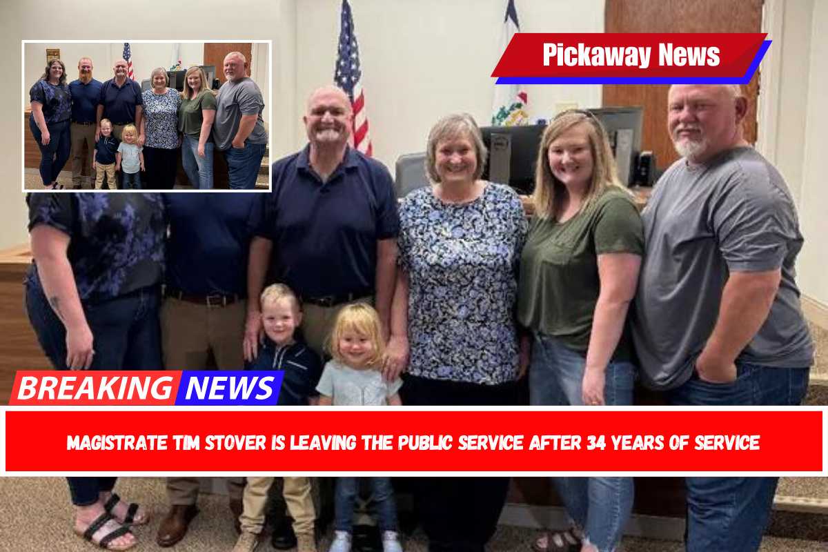 Magistrate Tim Stover is leaving the public service after 34 years of service
