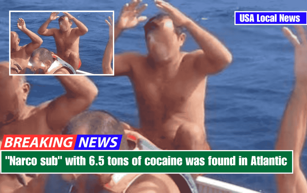 "Narco sub" with 6.5 tons of cocaine was found in Atlantic