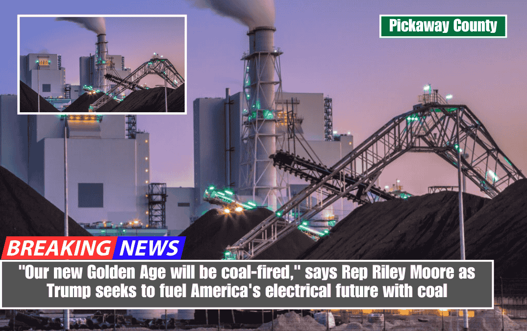 "Our new Golden Age will be coal-fired," says Rep Riley Moore as Trump seeks to fuel America's electrical future with coal