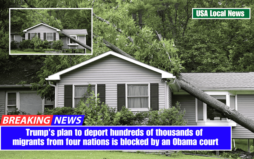 Trump's plan to deport hundreds of thousands of migrants from four nations is blocked by an Obama court