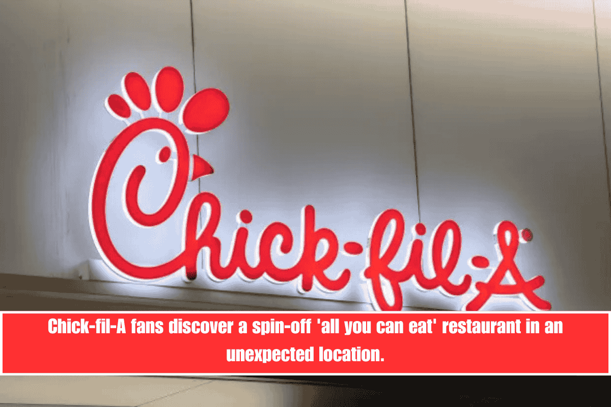 Chick-fil-A fans discover a spin-off 'all you can eat' restaurant in an unexpected location.
